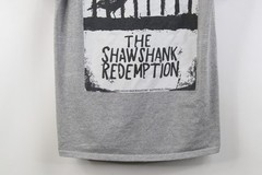 Vintage Mens Medium The Shawshank Redemption Movie Short Sleeve T-Shirt Gray