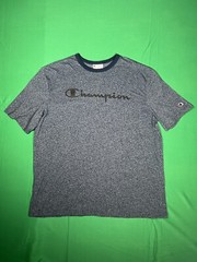 Champion Short Sleeve T Shirt Multi Blue Print Size XXL Extra Extra Large