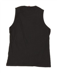 CARRERA Mens Vest Top Large Black Cotton BY22