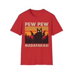 Pew Pew Madafakas T-shirt, Cat Lover T-Shirt, Funny Cat Shirt, Animal Lovers Shi