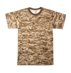 Mens Digital Camouflage T-Shirt, Desert Digital Camo by Rothco S TO 4X