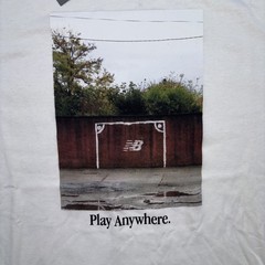 New Balance Play Anywhere Salt Tee Men’s White Short Sleeve T-Shirt Sz Large