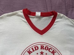 Kid Rock Shirt Mens XL White Red Detroit Michigan Badass Rock Band Tour Concert