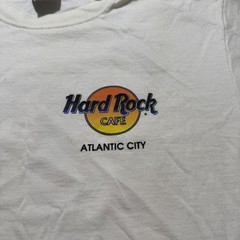 Vintage Hard Rock Cafe Atlantic City White T-Shirt Men’s Sz L USA Made Heavy Tee