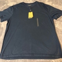 GH Bass & Co Mens 2XL Henley Shirt Midnight Navy Blue Short Sleeve Salt Cove NEW