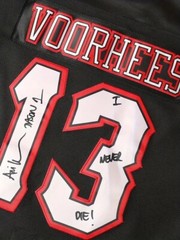Friday The 13th Jason Voorhees Mask Hockey Jersey Movie Horror Black Size 3XL