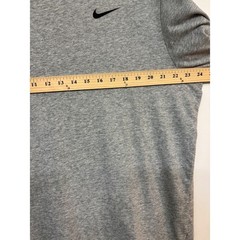 Nike Mens Dri-FIT Heather Gray Short Sleeve Swoosh Logo T-Shirt XL