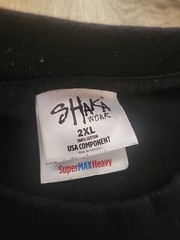 2XL Shaka Wear Mens Short Sleeve T-shirt Plain Tee Black Nipsey Hussle Hole
