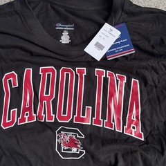 Champion South Carolina Gamecocks T-Shirt Mens 5XL-6XL Black Cotton Tee
