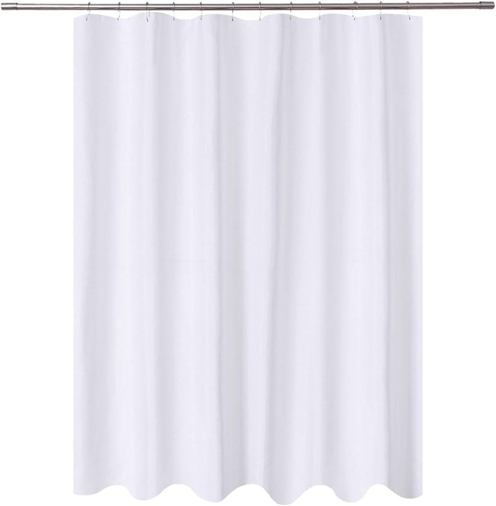 72×78 Polyester Shower Curtain Liner Waterproof Fabric with Magnets