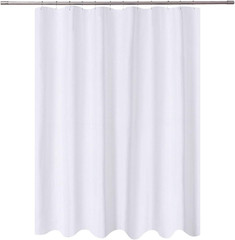 72×78 Polyester Shower Curtain Liner Waterproof Fabric with Magnets