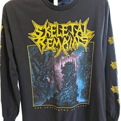 Skeletal Remains Shirt Mens Large Black Long Sleeve Entombment Of Chaos Tee
