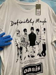 [New] DEFINITELY MAYBE Album Artwork Unisex T Shirt; XXL; White; New with Tag