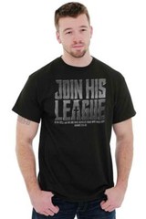 Christian Faith Pop Culture Join His League Womens or Mens Crewneck T Shirt Tee