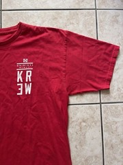 Krew Skateboarding Men’s Short Sleeve T-Shirt XL Red Sports Original Y2K Tee USA