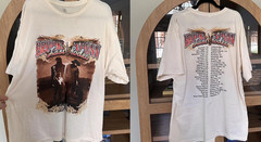 Brooks and Dunn Last Rodeo Tour Cream White T-Shirt Country Music Tee S-5XL