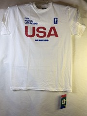 OFFICIAL MERCHANDISE FIFA World Cup 2026 USA White red, blue lettering Men’s L