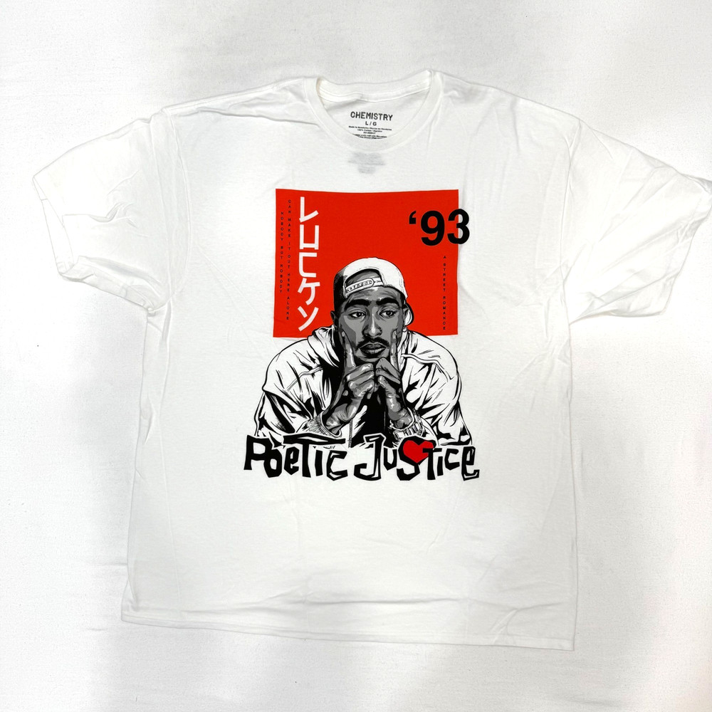 Tupac Shakur Poetic Justice Men’s T-Shirt Design Orange Brand New Hip Hop S-3XL