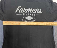 FMHI Farmers Market Stay Hungry Hawaii HI LV Black T Shirt Akua – Large L