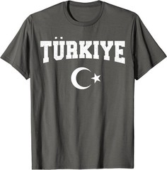 Turkiye National Flag Turkish Men Women Vintage Red T-Shirt