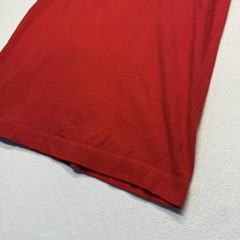 Vintage 1980s red cotton blank pocket tee