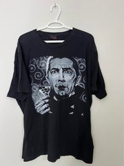 Vintage Dracula Salvador Dali Low Brow Art Company Big Print Graphic Tee