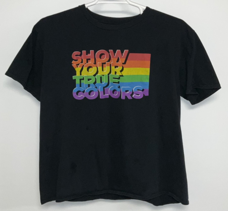 True Colors Short Sleeve T-Shirt Men’s Extra Large Black