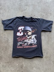 Vintage Dale Earnhardt Black Memorial NASCAR Tee Shirt