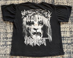 Vintage Early 2000s Slipknot Maggot Face Double Sided T Shirt Sz M Nu Metal Band