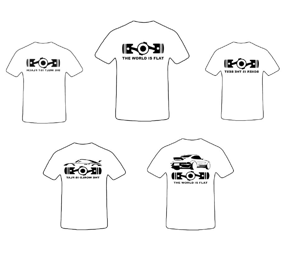 Boxer Motor, The Word is Flat, Series, T-Shirt Mens Shirt Gift Ideas, Cult
