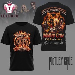 Motley Crue 45th Anniversary 2026 T Shirt