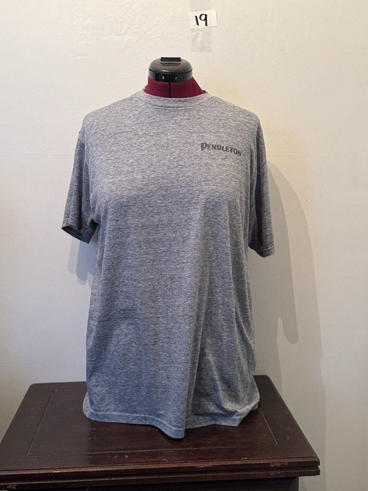 Pendleton Graphic T Shirt XL Gray Southwestern Back Print Short Sleeve Tee