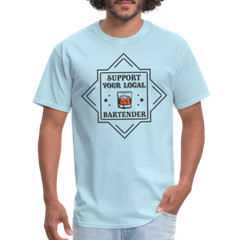 Support Your Local Bartender T-Shirt (Drinking Graphic Tee Shirt)