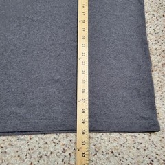 Carhartt Shirt Mens Large Gray Yellow Spell Out Tee Work Wear Outdoors Adult A12