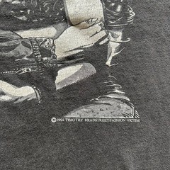 Vintage 90s Fashion Victim Vampire Shirt Size XL Faded Black 1994 Tim Bradstreet