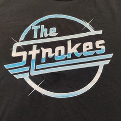 Vintage The Strokes Shirt Size Large Black Magna Logo Indie Rock Band