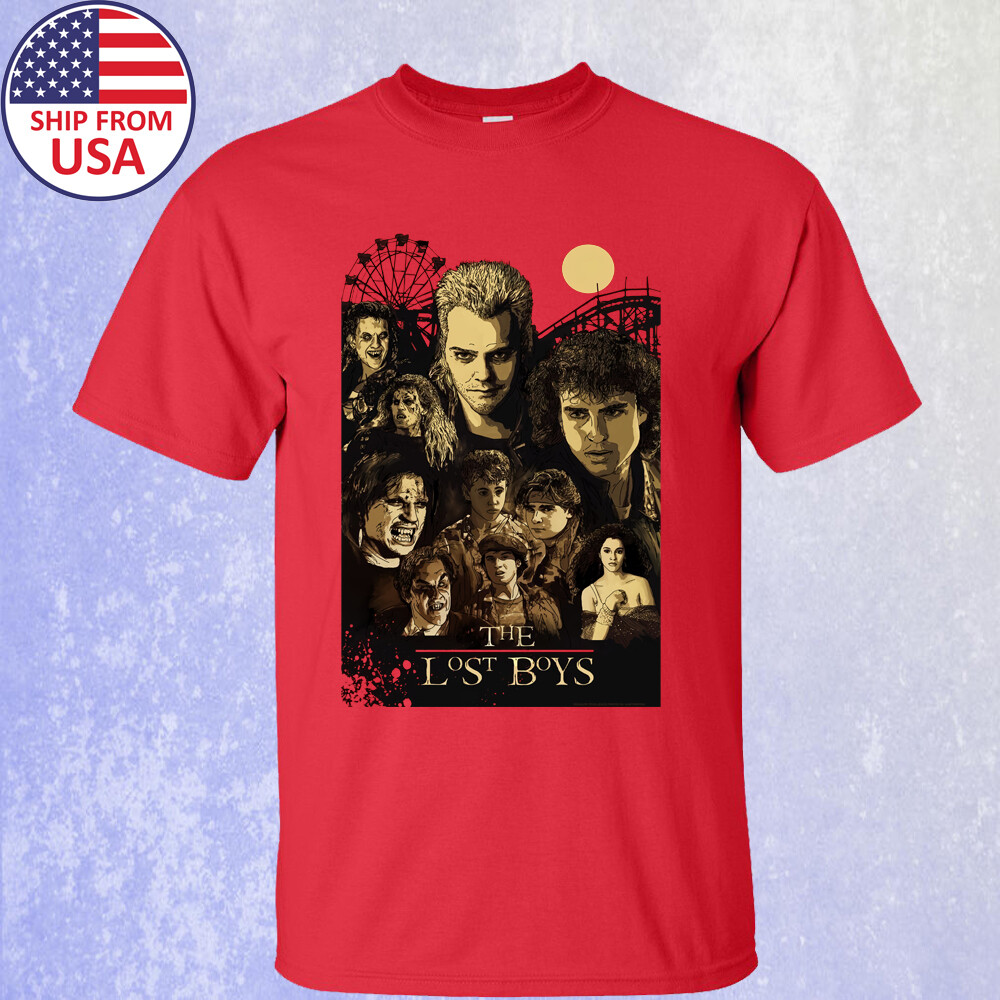 The Lost Boys Horror Movie Men’s Red T-shirt Size S-5XL