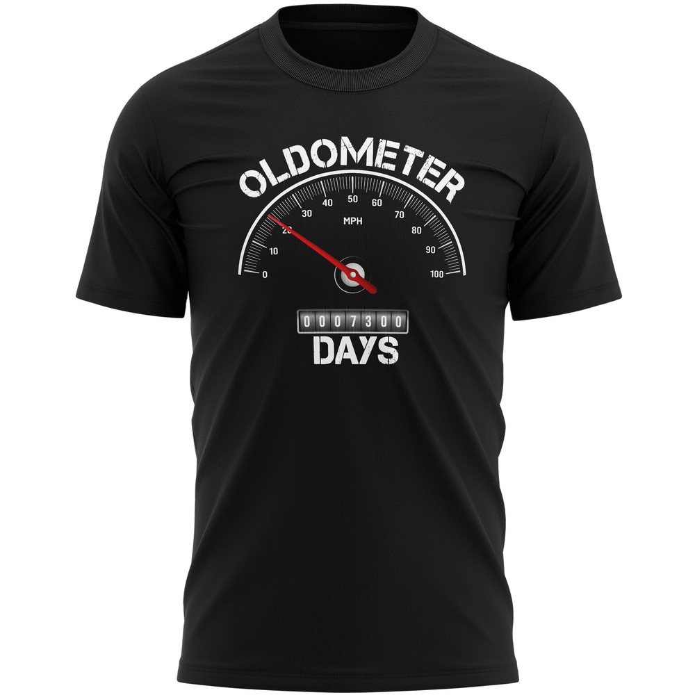 Oldometer 20th Birthday Mens T Shirt shirt Funny Him twenty twentieth milesto…
