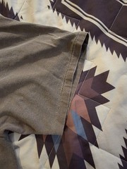 Vtg 90s PSI Single Stitch T-Shirt Mo Ranch Wolves Desert Faded Distressed Large