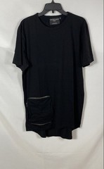 Philipp Plein Men’s Black Utility Cargo Zip Pocket T-Shirt Homme Size 56