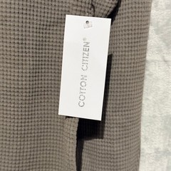 Cotton Citizen Waffle Knit Long Sleeve Mens Large Gray Thermal Shirt