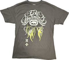RARE Classic ECKO Unltd Rhino and Flames Dark Gray T-Shirt Size Large (L) NWT