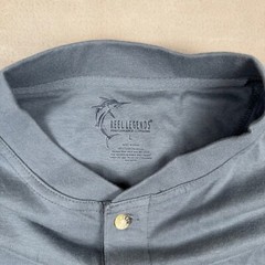 NTW Reel Legends Tee Shirt Mens L Sword fish Button Closure Outdoor