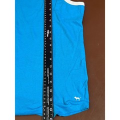 Victoria’s Secret PINK Mens Blue Ringer Racerback Tank Top Medium Dog Logo