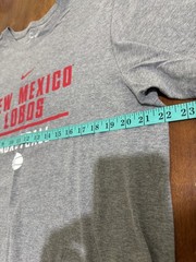 Nike New Mexico Lobos Basketball T Shirt Mens XL Gray Just Do It Two Sided