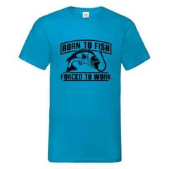 Fishing Forced To Work Fish Humour Novelty T Shirt Various Colours And Sizes