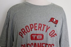 Men’s T-Shirt Nike Tee Dri-Fit Tampa Bay Property of Buccaneers Gray Size XL NWT