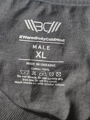 New Mens Warm Body Cold Mind Weight Lifting T Shirt Size XL Black