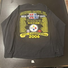 Pittsburgh Steelers Super Bowl XL 2006 AFC Champions Long Sleeve T-Shirt XL