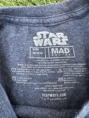 Disney Star Wars Mad Engine Millennium Falcon Blue Tshirt Mens Size Medium